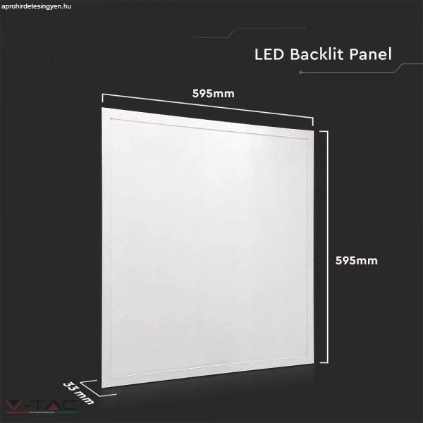 36W LED Panel 595 x 595 mm 4320lm 6400K 120LM/W - 10219 V-TAC