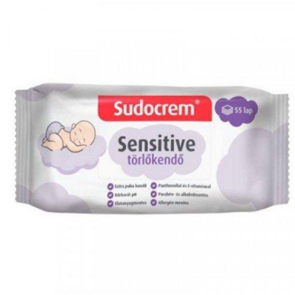 Sudocrem törlőkendő sensitive 55db-os 