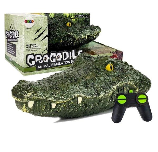 Távirányítós akkus krokodil játék -
vízből kibukkanó élethű krokodilfej
csínytevéshez (BBJ)