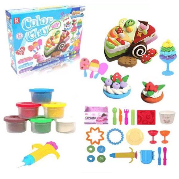 Kreatív játék gyurma tortaműhely színes
gyurmákkal (BBLPJ)