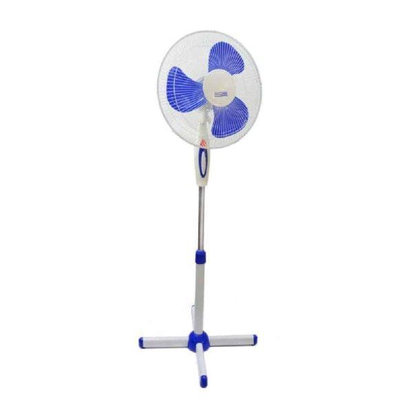 Nasco álló ventilátor 3 sebességfokozattal és
oszcilláló funkcióval - fehér és kék - 130 cm, 40w
(BBD)
