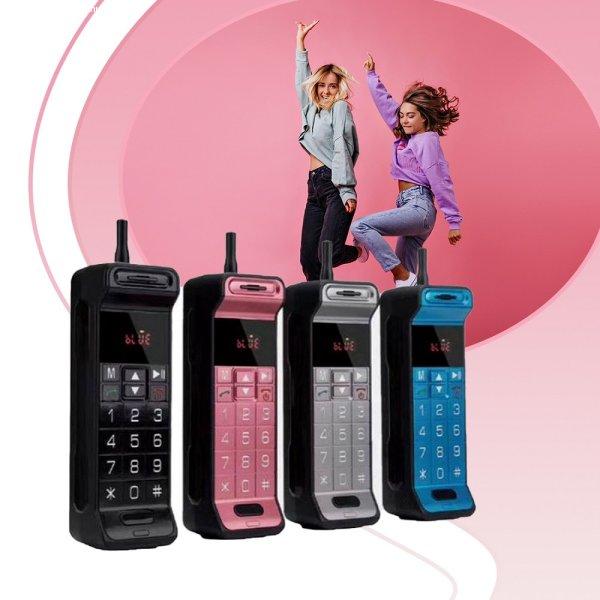 Retro mobiltelefon alakú Bluetooth hangszóró – KIMISO
KMS-216 (BBJH)