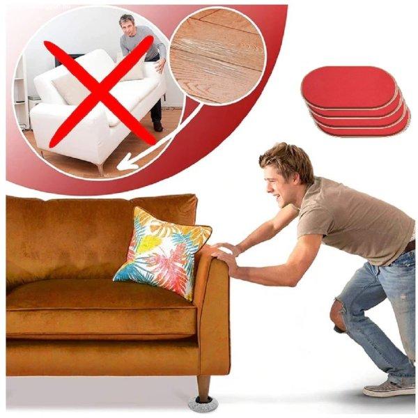 4 db-os bútormozgató készlet nano-glide felülettel -
könnyedén, biztonságosan és kényelmesen
használható (BBM)