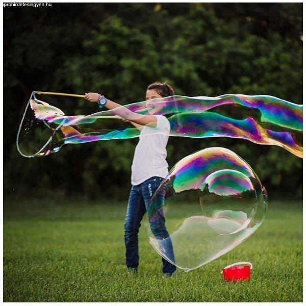 Pálcás buborék készítő szett gigantikus
buborékokhoz - 500 ml vízben hígítható
buborékfújó koncentrátummal (BBJ)