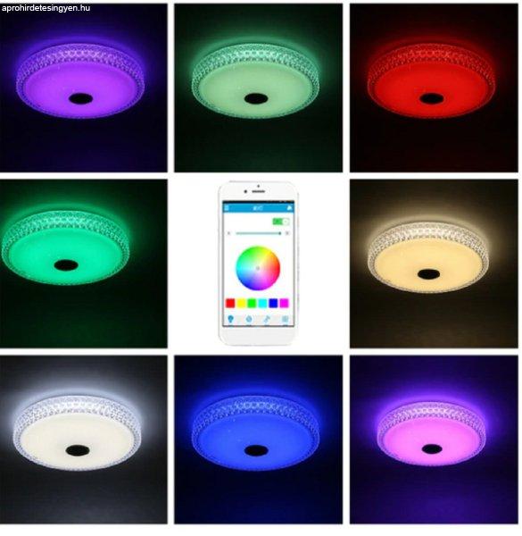 Smart Lamp - Intelligens RGBW mennyezeti lámpa Bluetooth-os
hangszóróval, 3000-6500K (BBJH)