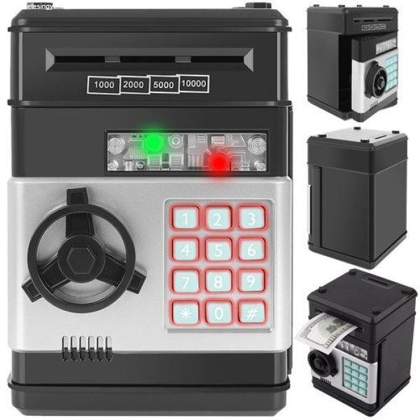Biztonságos malacpersely széf / játék ATM -
papírpénzhez, érmékhez egyaránt (BB-12151)