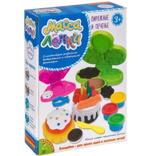Torta és sütemény formájú kreatív modellező
paszta gyermekeknek – 10 db forma, 4 féle szín (BBJ)