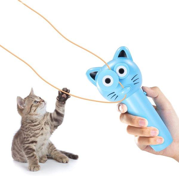 Aranyos, cica mintás lasszó vető macskajáték
varázslatos lebegő madzaggal - játssz együtt a
cicáddal! (BBJ)