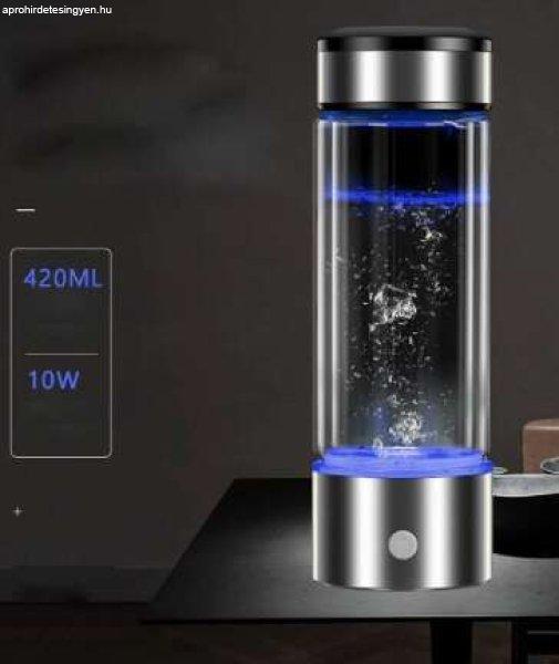Antioxidáns vízkészítő, hidrogénes vízkészítő - 420ml, ezüst