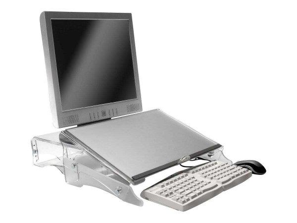 Bakker Elkuizen FlexDesk 640 Laptop állvány - Áttetsző