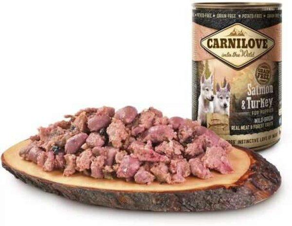 CarniLove Puppy Salmon & Turkey konzerv (24 x 400 g) 9.6 kg