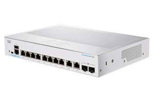Cisco CBS350-8T-E-2G-EU hálózati kapcsoló Vezérelt L2/L3 Gigabit Ethernet
(10/100/1000)