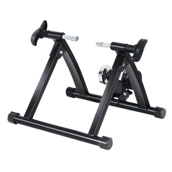 Homcom Mágneses otthoni edzőgörgő kerékpárokhoz, acél váz, 54,5 x 47,2 x
39,1 cm, fekete