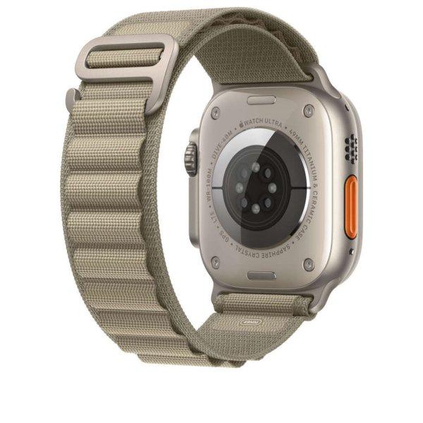 Apple Watch 49mm Band: Olive Alpine Loop - Large