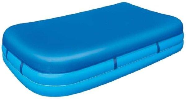 280x184 cm-es hőtartó és emerülésgátlós medence takaró fólia kék
színben
