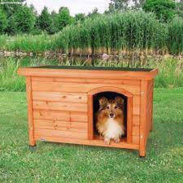 Trixie Classic Dog Kennel - kutyaház (barna) féltetős (S-M) 85×58×60cm