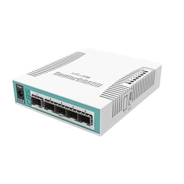 Mikrotik Cloud Router Switch - CRS106-1C-5S (asztali switch, 5xSFP)