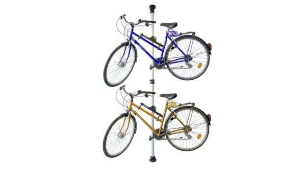 Teleszkópos kerékpártartó állvány  2 kerékpárhoz