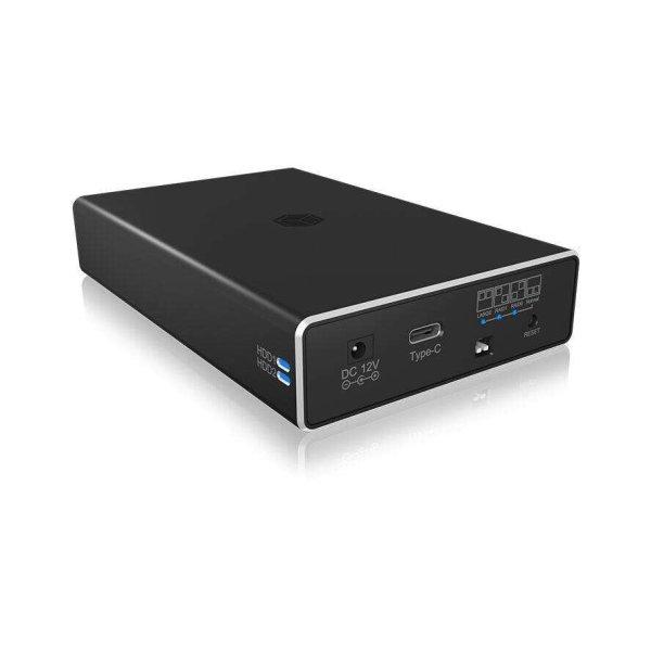 Icy Box IB-RD2253-C31 RAID HDD/SSD Merevlemez ház - Fekete