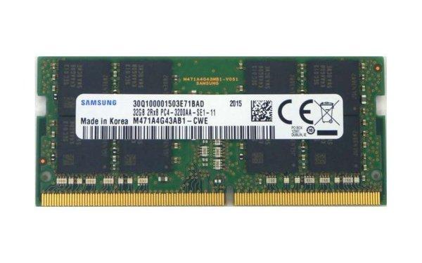 Samsung 32GB / 3200 DDR4 Notebook RAM (2R x 8)