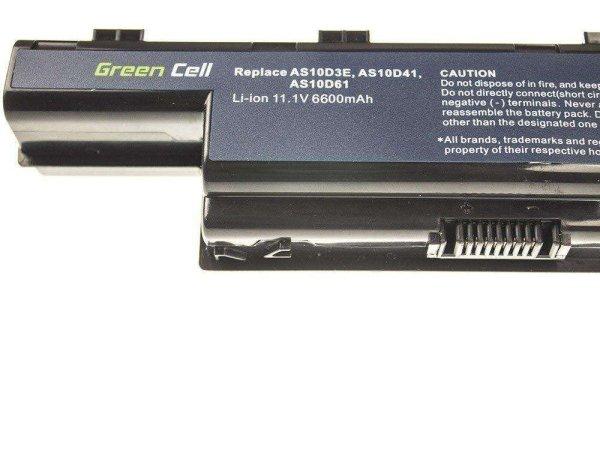 Green Cell AC07 Acer Aspire xxxx/Packard BellEasyNote sorozat notebook
akkumulátor 6600 mAh