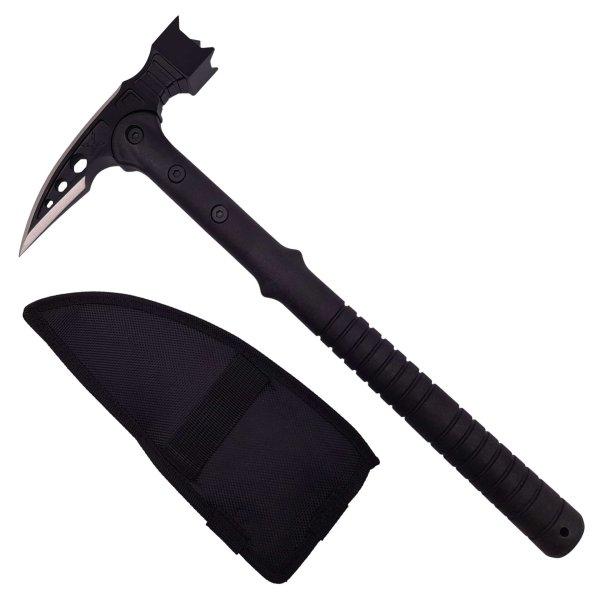 IdeallStore® Pirate Life vadászkard készlet 65 cm és túlélőbalta,
rozsdamentes acél, fekete