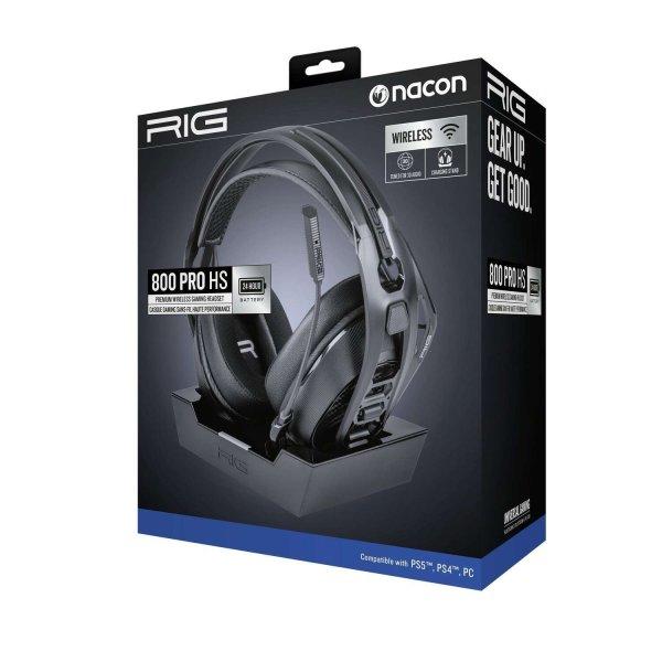 Nacon RIG 800 PRO HS vezeték nélküli sztereó gamer headset, fekete (PS5)