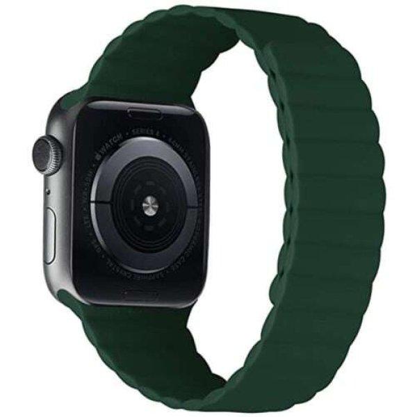 3 db iUni Apple Watch kompatibilis szíj 1/2/3/4/5/6/7, 42mm, szilikon, piros,
zöld, türkizkék, zöld, kék