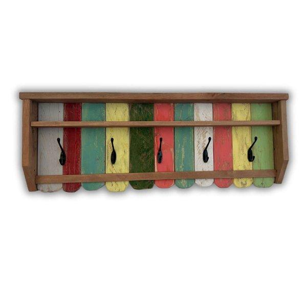 Fali fogas - Vintage - rusztikus tömörfa bútor ( színes )