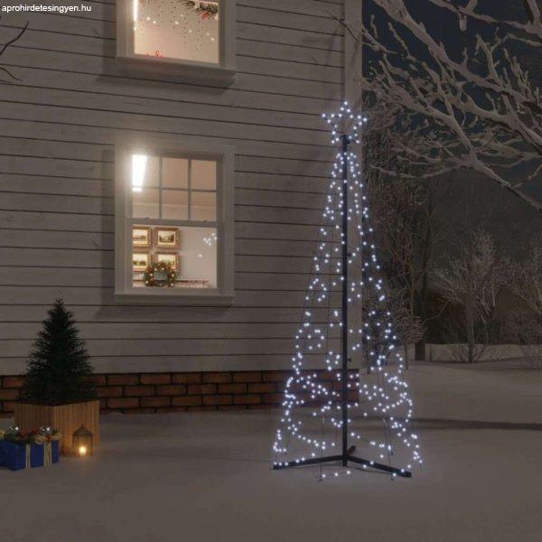 Kúp alakú karácsonyfa 200 hideg fehér LED-del 70 x 180 cm