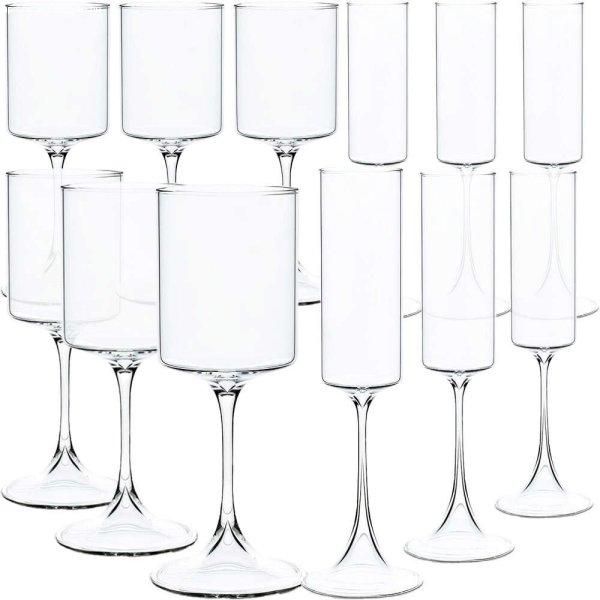 12 pohár borból és pezsgőből álló készlet, Quasar &; Co.®,
kiszélesedő modell, 6x350 ml / 6x170 ml, üveg, átlátszó