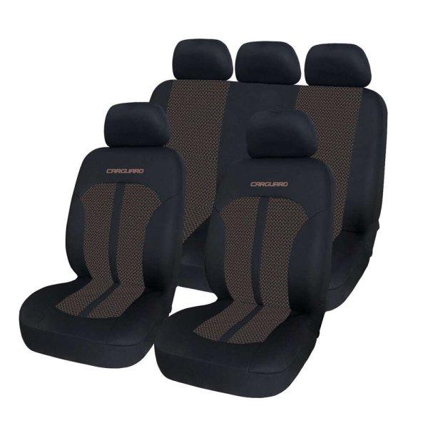 Carguard Autós üléshuzat szett - bézs / fekete - 11 db-os - HSA010