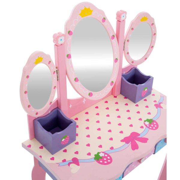 Gyermek fésülködő asztal - Princess - rózsaszín