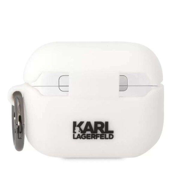Karl Lagerfeld Apple Airpods Pro tok fehér (KLACAPSILKCW) (126939)