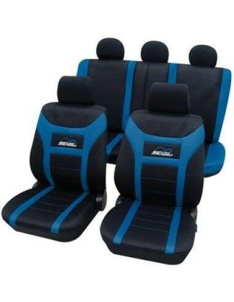 Univerzális üléshuzat készlet Super Speed Petex kék-fekete