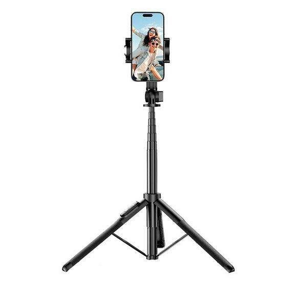 UGREEN teleszkópos selfie bot és tripod állvány - BLUETOOTH KIOLDÓVAL, 360
fokban forgatható, max 150cm-ig állítható hosszúság, asztali tartó
funkciós bölcső, 4-7,2
