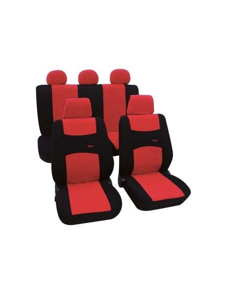 Univerzális üléshuzatok készlete Petex piros-fekete színű