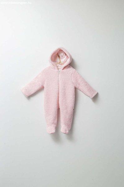 Tongs Baby téli plüss overall, cipzárral bélelt, világos rózsaszín
(méret: 6-9 hónapos)
