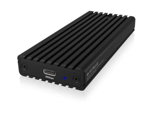 ICY BOX IB-1917M-C32 M.2 USB 3.2 Gen 2x2 Külső SSD ház - Fekete
