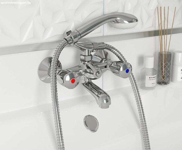 MOFÉM Eurosztár kádtöltő csaptelep, zuhanyvilla, kézizuhany, gégecső
(141-0094-00)