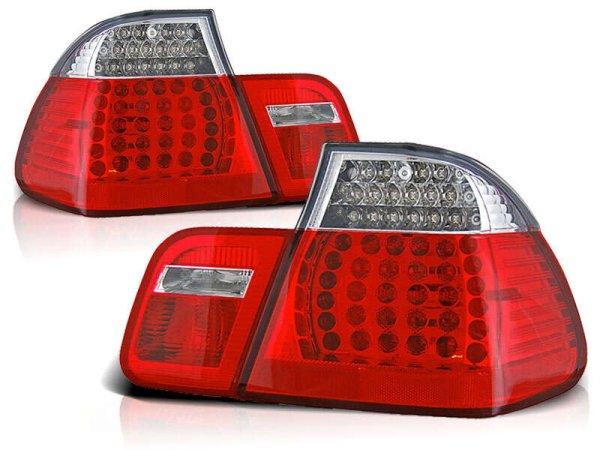 Bmw E46 09.01-03.05 Sedan Piros-Fehér Ledes Hátsó Lámpa