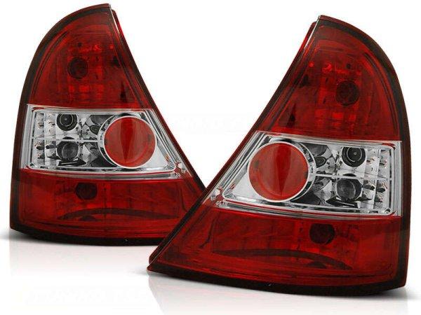 Renault Clio Ii 09.98-05.01 Piros Fehér Hátsó Lámpa