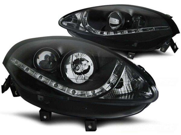 Fiat Bravo Ii 2007-2015 Fekete Daylight Első Lámpa