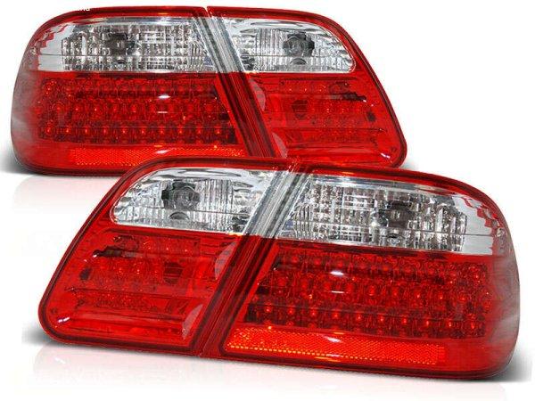 Mercedes W210 95-03.02 Piros Fehér Led -Es Hátsó Lámpa