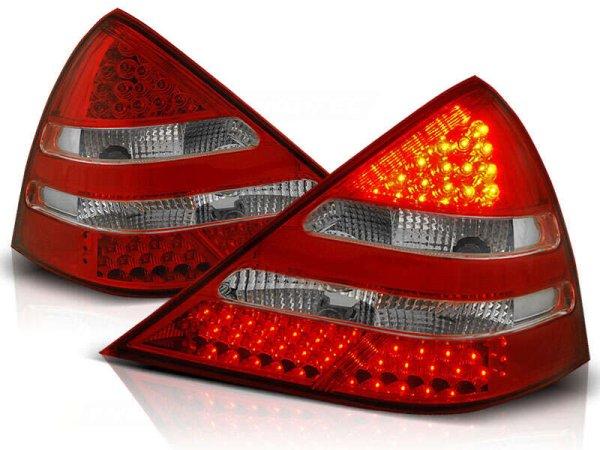 Mercedes R170 Slk 04.96-04 Piros Fehér Led -Es Hátsó Lámpa