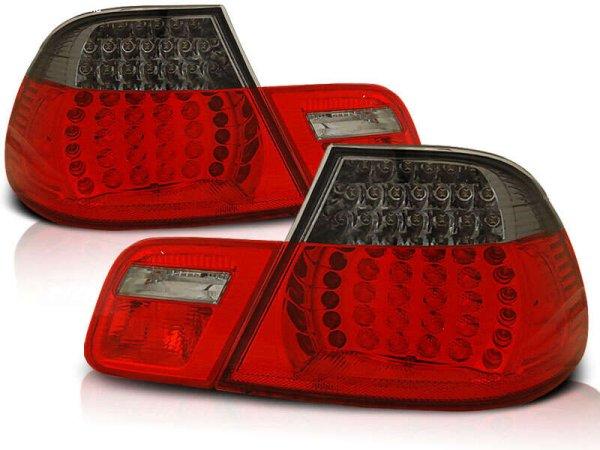 Bmw E46 04.99-03.03 Coupe Piros Sötétített Led -Es Hátsó Lámpa