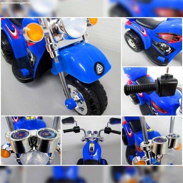 Elektromos chopper gyerek motor - M8 - 6V - kék