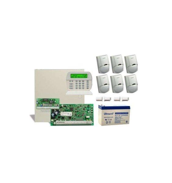 DSC PC1864 rendszer (6 db mozgásérzékelő, központ, LCD kezelő, doboz, 2 db
nyitásérzékelő, akkumulátor, bővítőegység)