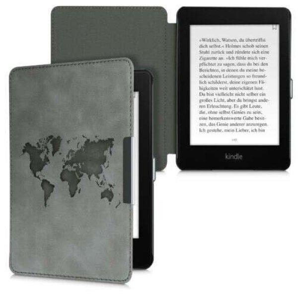 Tok Kindle Paperwhite 10 készülékhez, Eco bőr, szürke, 48975.13
