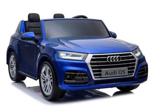 Audi Q5 2 személyes elektromos kisautó lakozott kék 3738